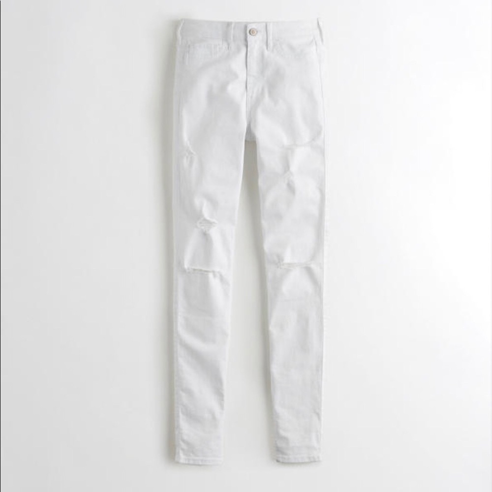 Hollister High-Rise White Skinny Jeans